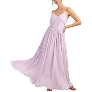 Trina Turk Lavender Maxi Habotai Dress 🪻🤍